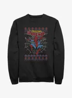 Marvel Spider-Man Web Jump Ugly Christmas Sweatshirt