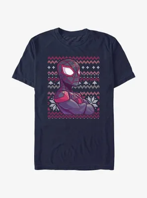 Marvel Spider-Man Miles Morales Ugly Christmas T-Shirt