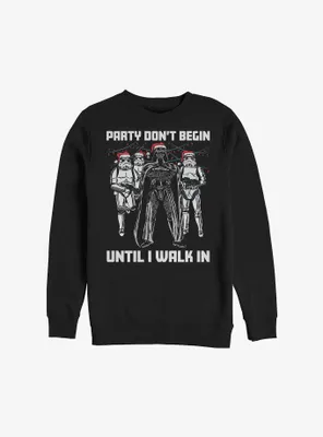 Star Wars Darth Vader Party Don't Begin Sweatshirt
