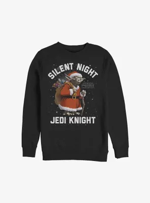 Star Wars Santa Yoda Silent Night Jedi Knight Sweatshirt