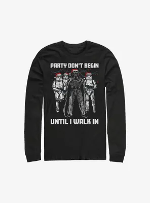 Star Wars Darth Vader Party Don't Begin Long-Sleeve T-Shirt