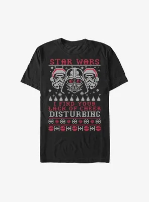 Star Wars Darth Vader Troopers Cheer Ugly Christmas T-Shirt