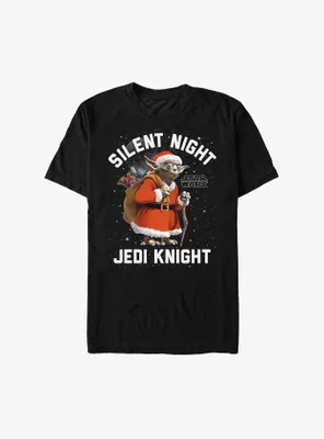 Star Wars Santa Yoda Silent Night Jedi Knight T-Shirt