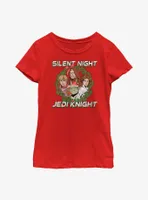 Star Wars Silent Night Jedi Knight Wreath Youth Girls T-Shirt