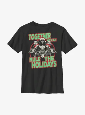 Star Wars Darth Vader Rule The Holidays Youth T-Shirt