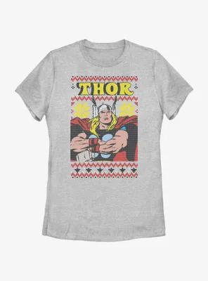 Marvel Thor Asgardian Ugly Christmas Womens T-Shirt