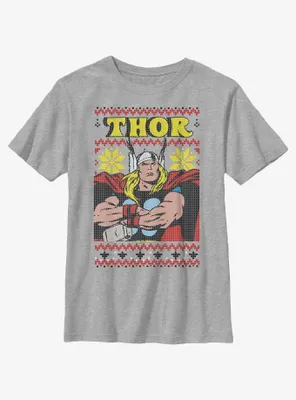 Marvel Thor Asgardian Ugly Christmas Youth T-Shirt