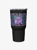 Disney Alice in Wonderland Cheshire Mad Here Trip Travel Mug