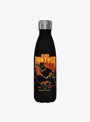 Marvel Black Panther Warrior Prince Stainless Steel Water Bottle