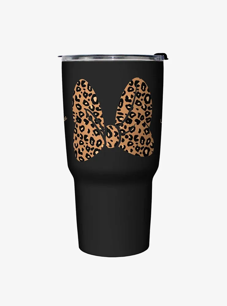 Disney Mickey Mouse Animal Print Bow Travel Mug