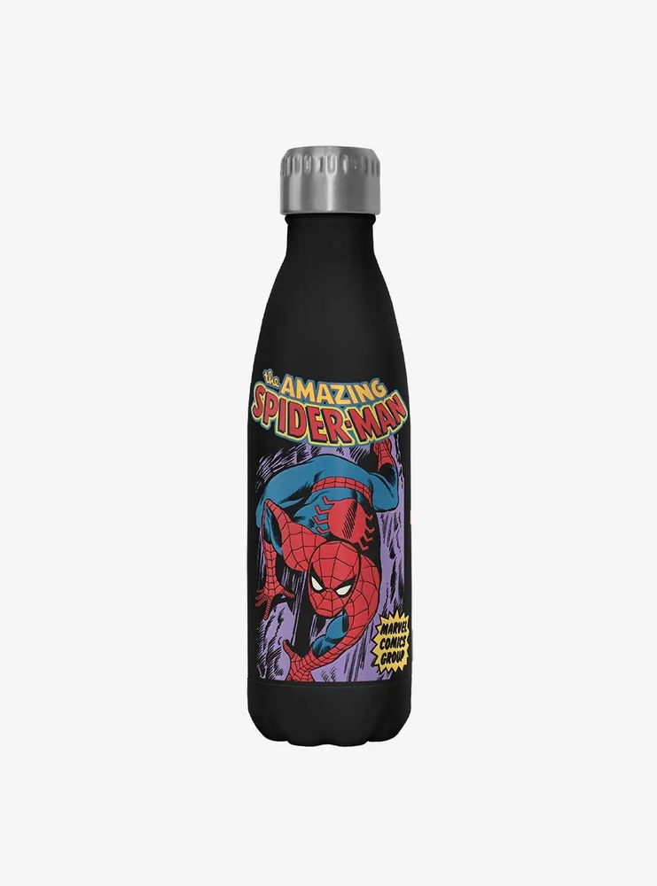 Marvel Spider-Man Spidey Cover Stainless Steel Water Bottle