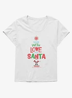 Santa Claus Is Comin' To Town! Made With Love For Girls T-Shirt Plus