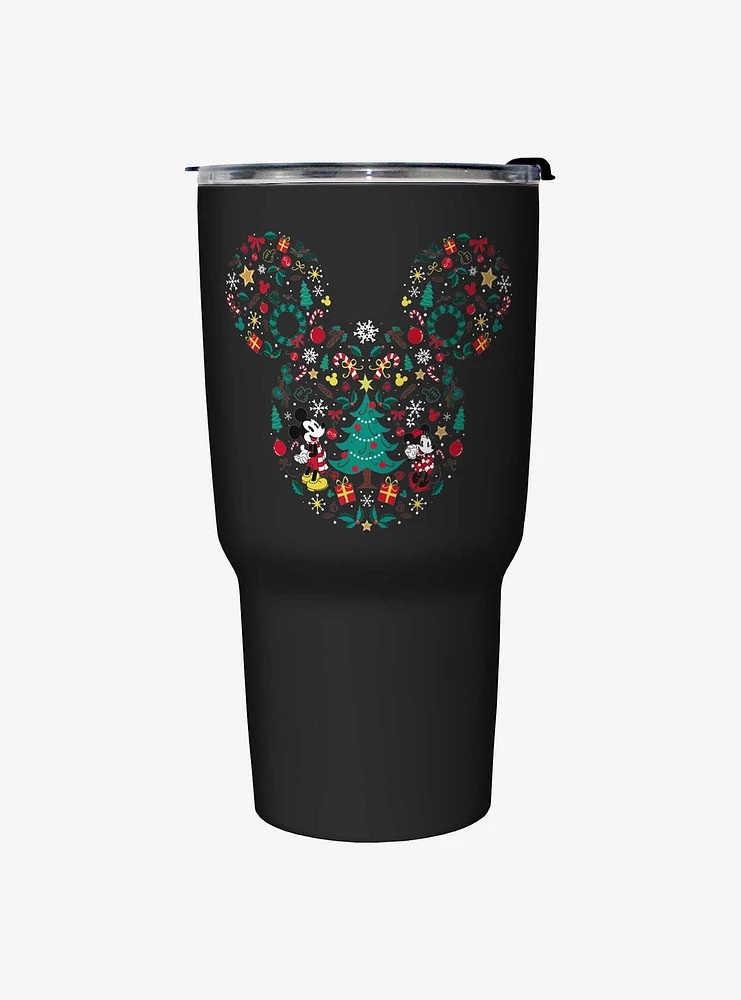 Disney Mickey Mouse Holiday Icon Ears Travel Mug