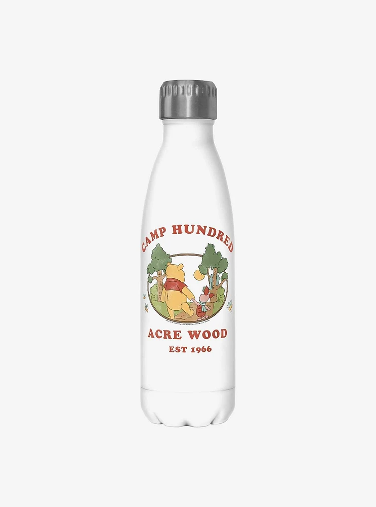 Disney Winnie The Pooh Camp Hundred Acre Wood Winnie and Piglet Water Bottle