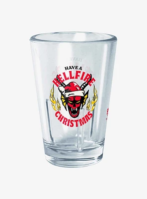 Stranger Things Have A Hellfire Christmas Mini Glass