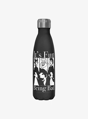 Disney Villains It's Fun Being Bad Water Bottle