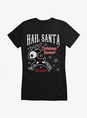 Skelanimals Hail Santa Girls T-Shirt
