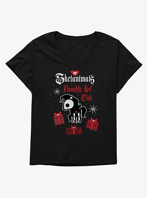 Skelanimals Naughty List Club Girls T-Shirt Plus