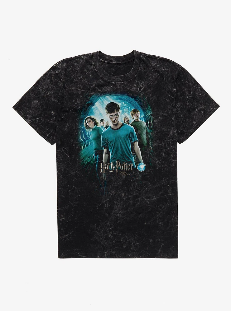 Harry Potter and the Order of Phoenix French Movie Poster Mineral Wash T-Shirt