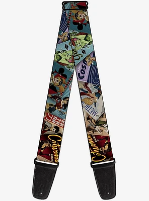 DC Comics Bombshell Comic Book Covers Stacked Guitar Strap