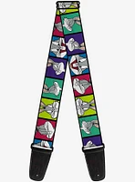 Looney Tunes Bugs Bunny Expression Blocks Guitar Strap