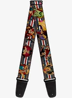 DC Comics Bombshell Pin Up Girls Guitar Strap