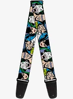 DC Comics Justice League Villains Close Up Guitar Strap