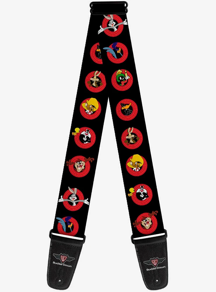 Looney Tunes Characters Bullseye Pose Guitar Strap