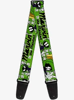 Looney Tunes Marvin the Martian Poses Guitar Strap