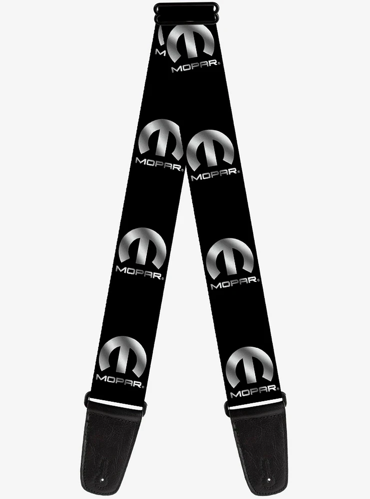 Mopar Logo Repeat Gradient Guitar Strap