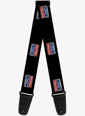 Ford Trucks Logo Repeat Guitar Strap