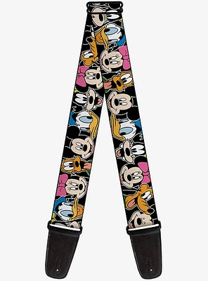 Disney Classic Character Faces Guitar Strap