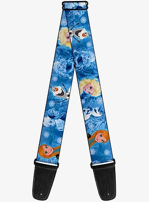 Disney Frozen Character Poses Guitar Strap