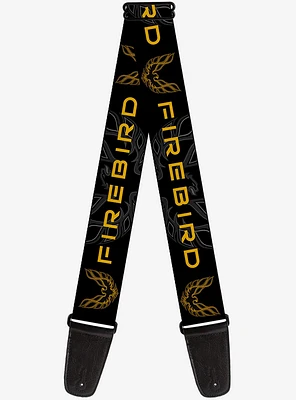 Pontiac Firebird Black Yellow Guitar Strap