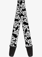 Disney Mickey Mouse Stacked Expressions Guitar Strap