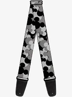 Disney Mickey Mouse Head Stacked Guitar Strap