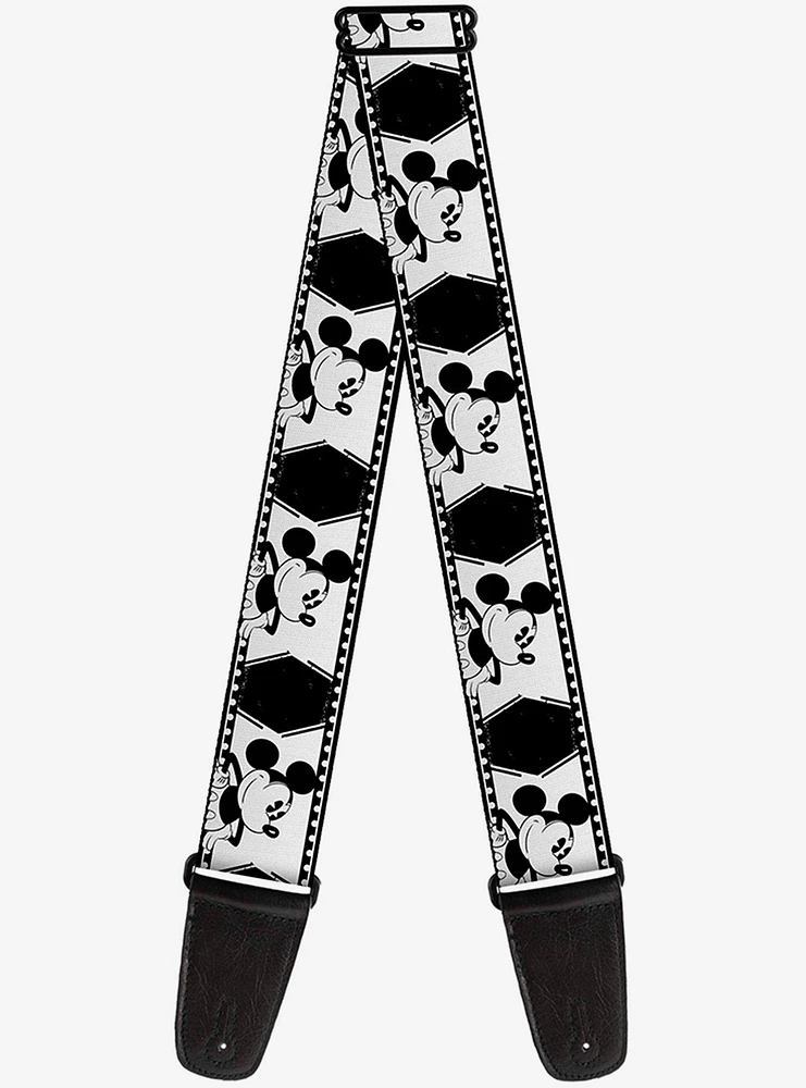 Disney Mickey Mouse Standing Pose Film Strip Guitar Strap