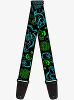 Disney Pixar Monsters Inc. Sully Mike Poses Grrrrr Guitar Strap