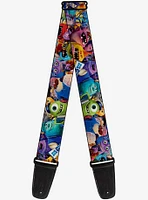 Disney Pixar Monsters University Monsters Stacked Guitar Strap