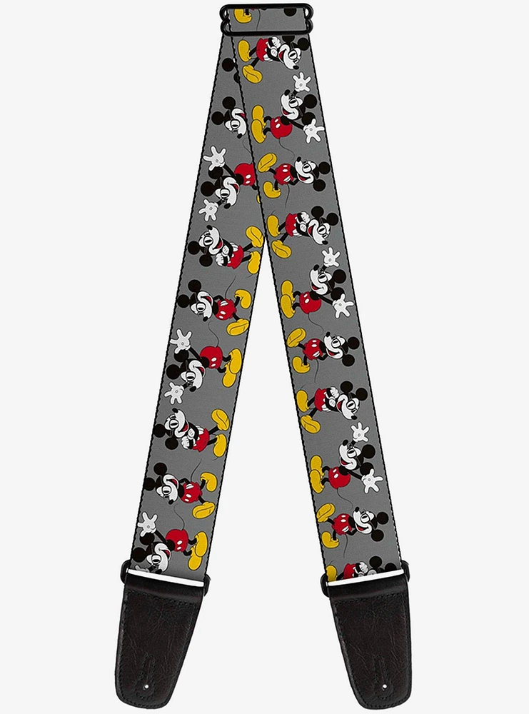 Disney Mickey Mouse Glasses Poses Guitar Strap