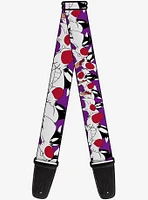 Looney Tunes Sylvester The Cat Expressions Purple Guitar Strap