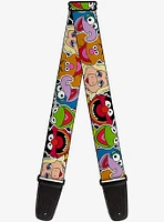 Muppets Faces Close Up Guitar Strap