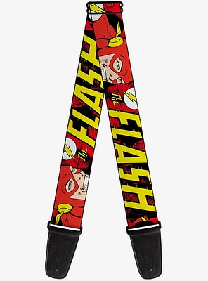 DC Comics The Flash In Action Guitar Strap