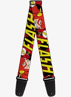 DC Comics The Flash In Action Guitar Strap