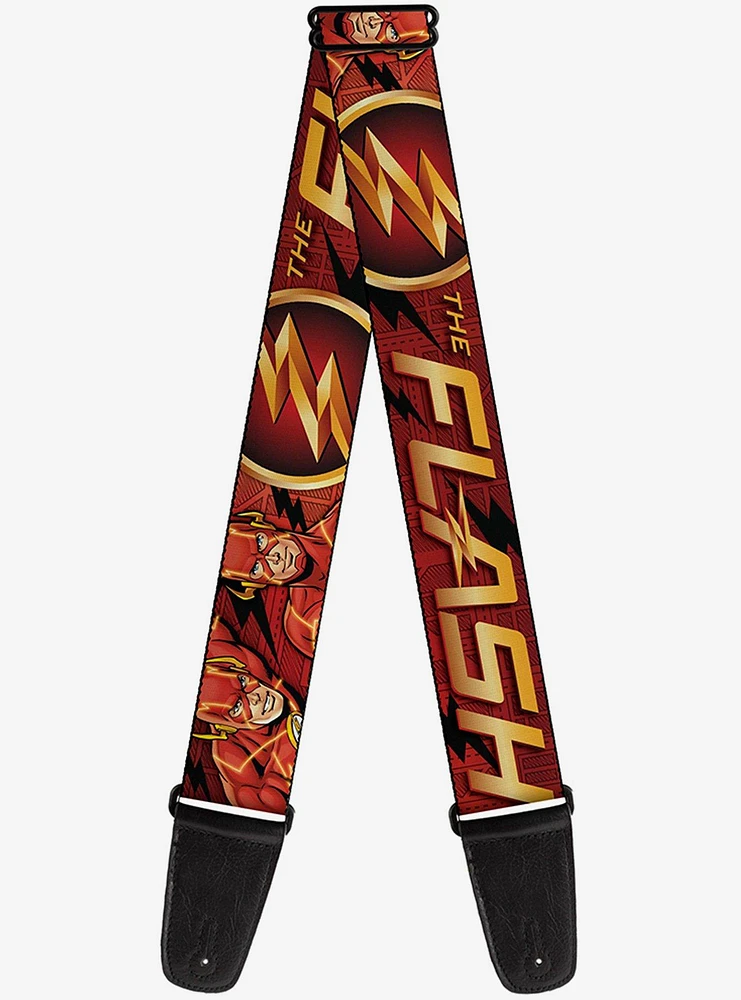 DC Comics The Flash Poses Guitar Strap