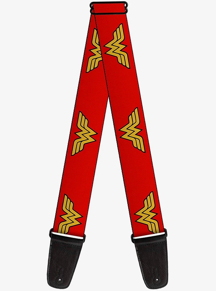 DC Comics Wonder Woman Logo Red Guitar Strap