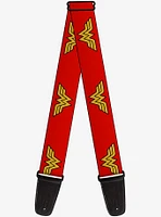 DC Comics Wonder Woman Logo Red Guitar Strap