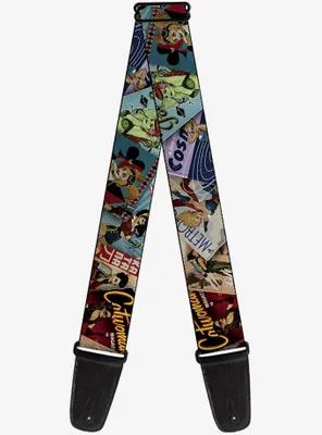 DC Comics Bombshell Comic Book Covers Stacked Guitar Strap
