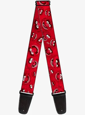 Muppets Animal Expressions Scattered Guitar Strap