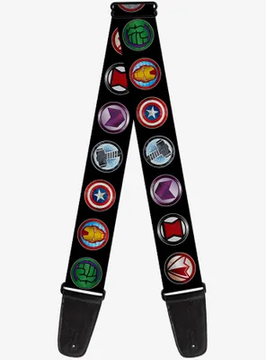 Marvel Avengers Icons Multicolor Guitar Strap